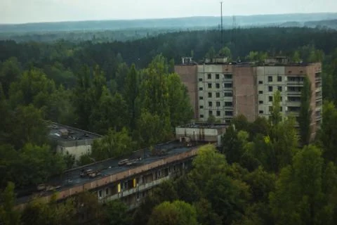 Buildings of Pripyat Stock Photos