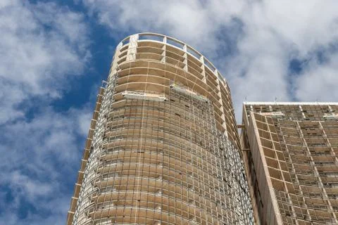 Buildings in the process of construction,Batumi Stockfoto's