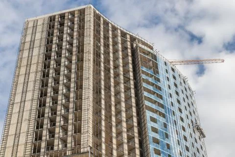 Buildings in the process of construction,Batumi Stockfoto's