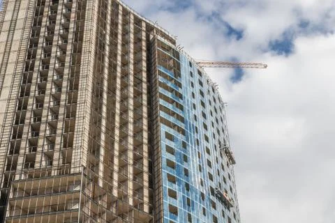 Buildings in the process of construction,Batumi Stock Photos