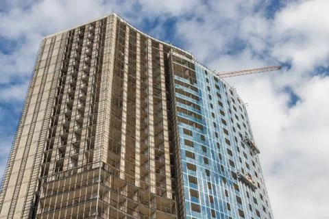 Buildings in the process of construction,Batumi Stockfoto's