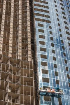 Buildings in the process of construction,Batumi Stockfoto's