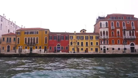 Buildings river line Stock Footage 274415011