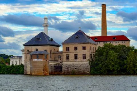 Buildings on the River Stock Photos