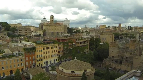 Buildings in Rome Stock Footage 58953760