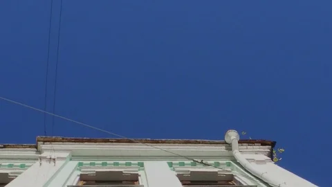 Buildings roofs sequence view with blank space for text Stock Footage 118311782