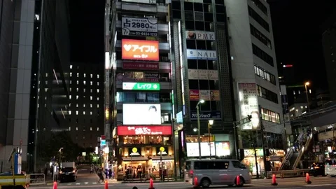 BUILDINGS IN SHIBUYA Stock Footage 84663526