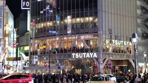 BUILDINGS IN SHIBUYA Stock Footage 84701893
