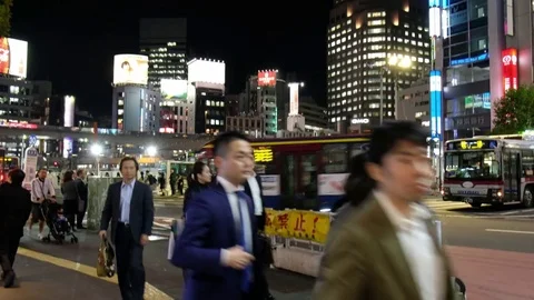 BUILDINGS IN SHIBUYA Video stock 84741521