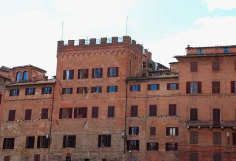 Buildings in Siena Stock Photos