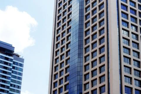 Buildings at sky. Stock Photos