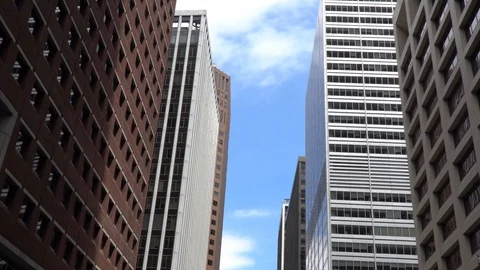 Buildings spinning Stock Footage 122995827