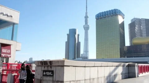 Buildings At Sumida River Video stock 84301475