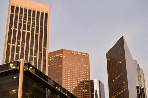 Buildings at sunset Stock Photos