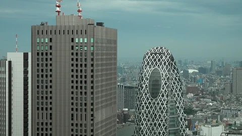 Buildings of Tokyo Stock Footage 96167163