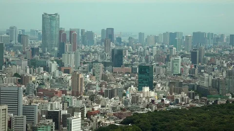 Buildings of Tokyo Stock Footage 96167531