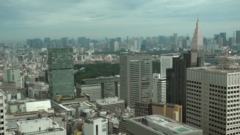 Buildings of Tokyo Stock Footage 96167981
