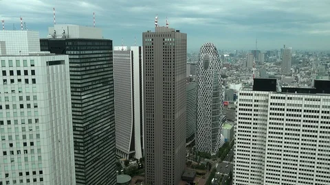Buildings of Tokyo Stock Footage 96421981