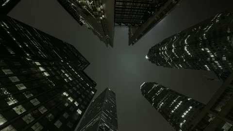 Buildings from Toronto's Financial District Stock Footage