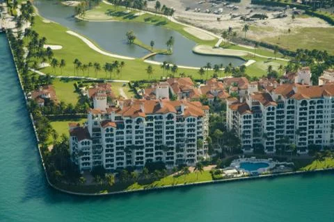Buildings at the waterfront Stock Photos