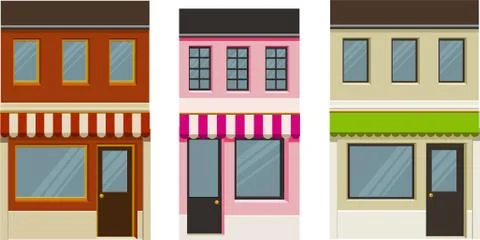 Buildings without details Stock Illustration