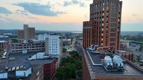 Built Environment Expands - Syracuse, NY Stock Footage 336474125