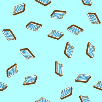 Built filter isometric icon seamless pattern Illustrazione stock