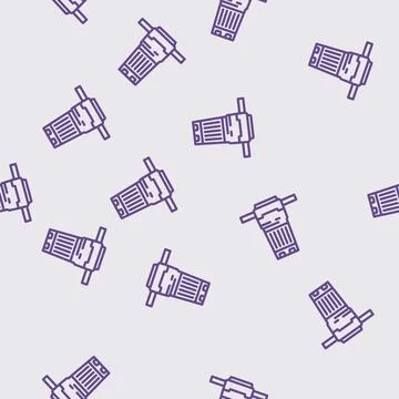 Built filter line vector seamless pattern Stock Illustration