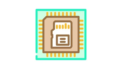 Built memory animation Stock Footage 327255897
