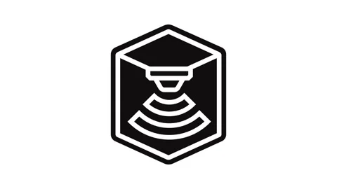 Built sensor glyph icon animation Stock Footage 326141768