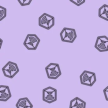 Built sensor line seamless pattern 库存插图