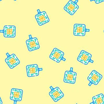 Built sensor vector seamless pattern 스톡 일러스트