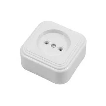 Built-in socket isolated on white background Stock Photos