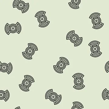 Built speakers line seamless pattern イラスト素材