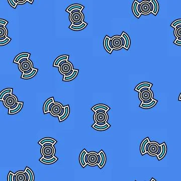 Built speakers vector seamless pattern イラスト素材