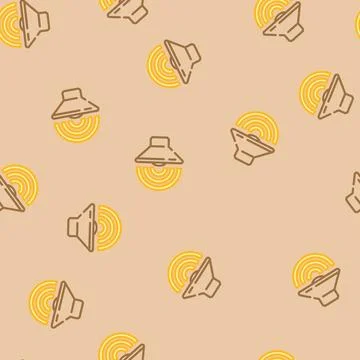 Built speakers vector seamless pattern イラスト素材