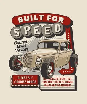 Built For Speed Stock Illustration