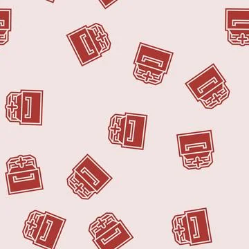Built storage glyph seamless pattern Stock Illustration