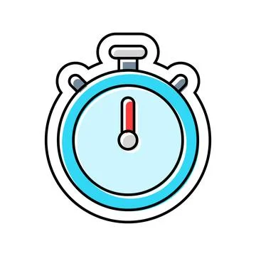 Built timer color icon vector illustration Stockillustratie