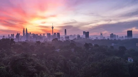 BUKIT TUNKU PAN LEFT Stock Footage 100179730