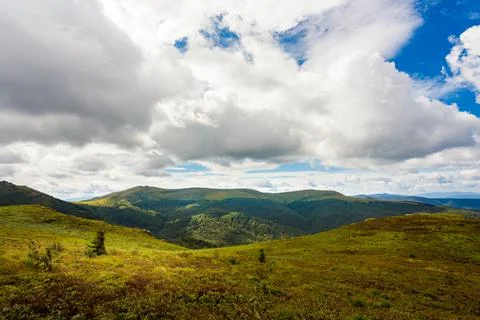 Bukowe Berdo path in Bieszczady Stock Photos