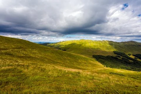 Bukowe Berdo path in Bieszczady Stock Photos