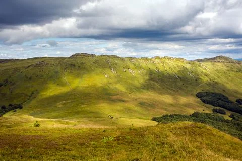Bukowe Berdo path in Bieszczady Stock Photos