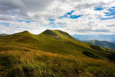 Bukowe Berdo path in Bieszczady Stock Photos