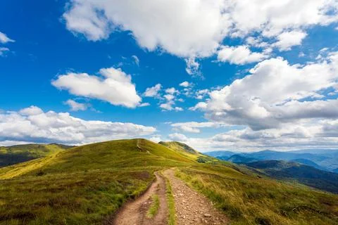 Bukowe Berdo path in Bieszczady Foto stock