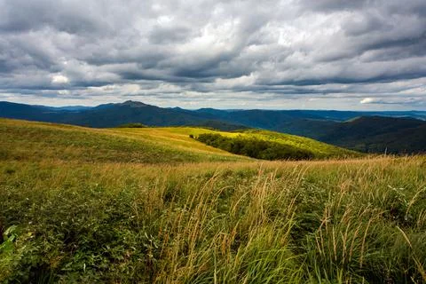 Bukowe Berdo path in Bieszczady Stock Photos