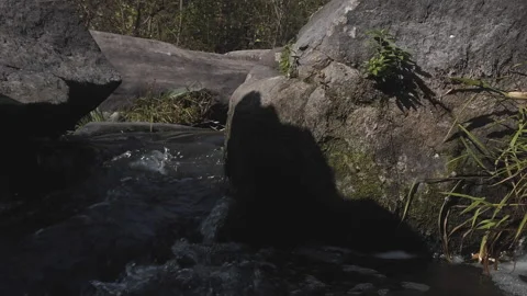 Buky Canyon waterfall deep river valley Hirskyi Tikych Cherkasy Ukraine Stock Footage 220653466