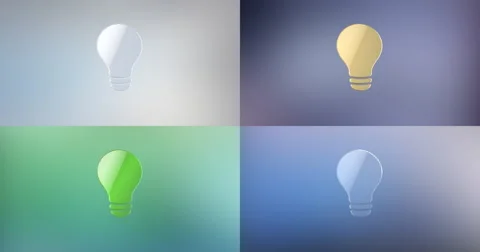 Bulb 3d Icon Stock Footage 67203004
