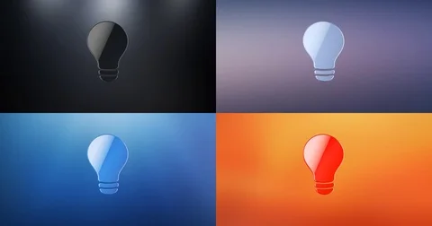 Bulb 3d Icon Stock Footage 69804740