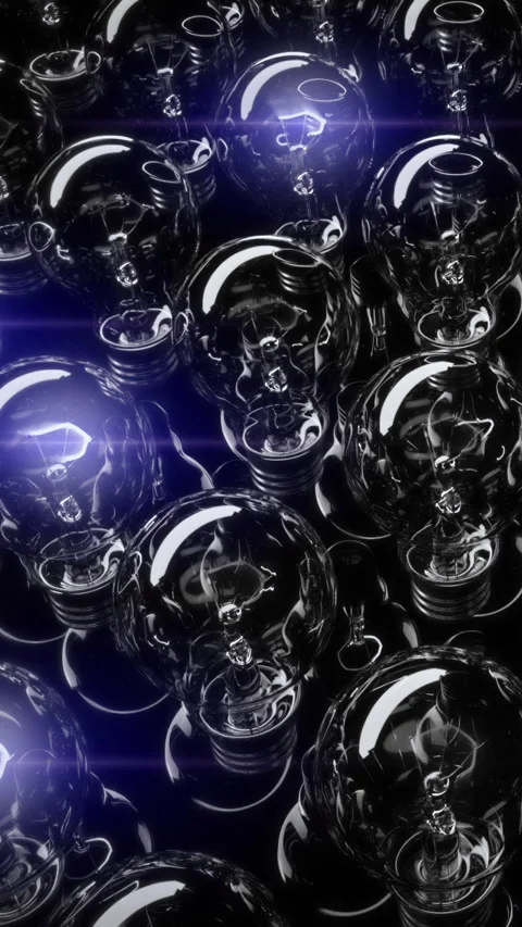 Bulb abstract background light loop Stock Footage 292118200